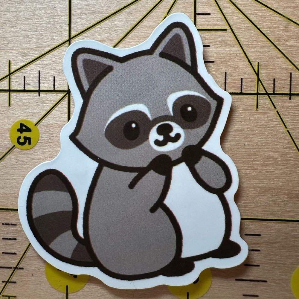 💜13/$13 +Bundle Sticker Sale | Raccoon Animal Waterproof Sticker